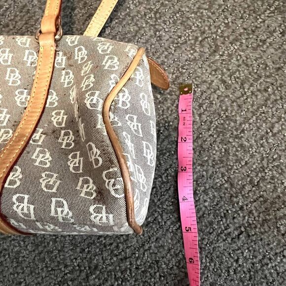 Dooney & Bourke All Over Signature Print Mini Shoulder Bag Y2K - Picture 8 of 14